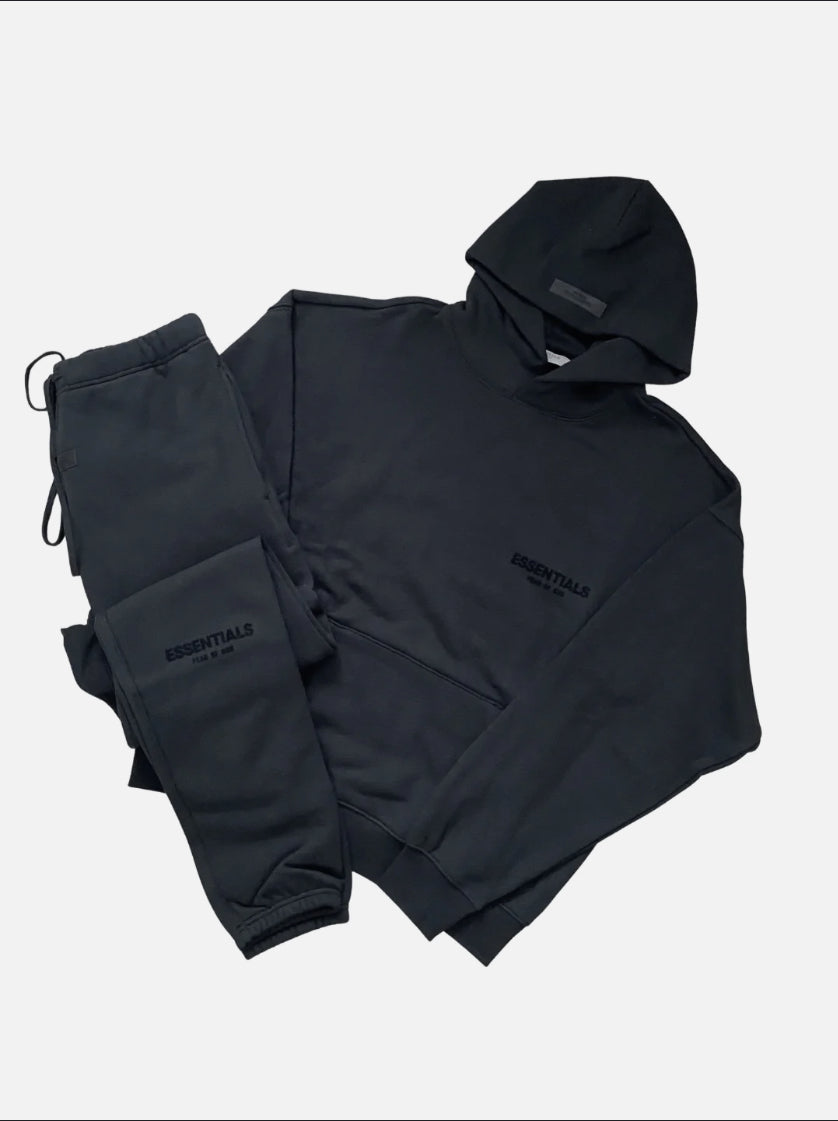 Fear Of God Essentials Black Full Tracksuit