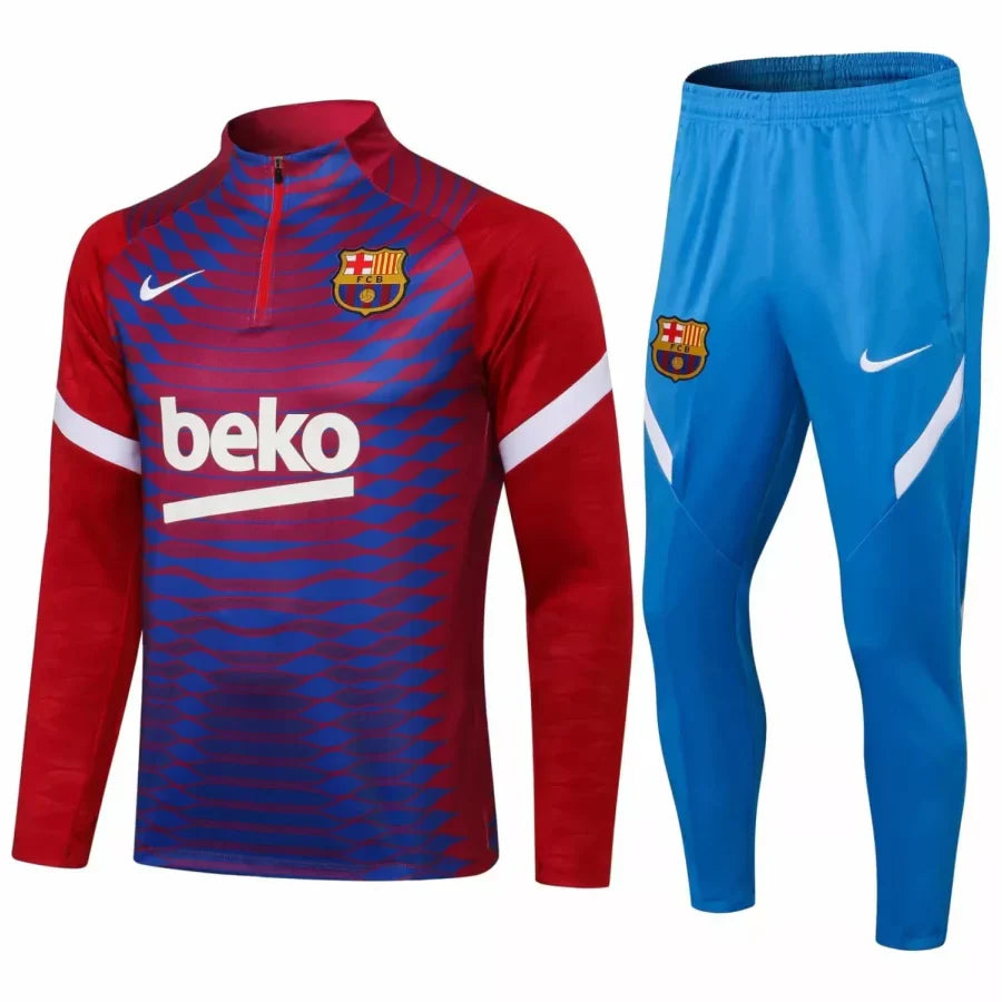 Barcelona Dark Red/Blue Tracksuit