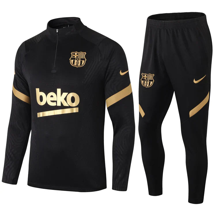Barcelona Black/Gold Tracksuit
