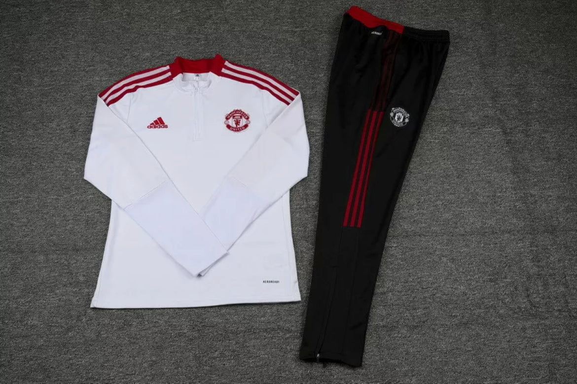 Adidas X Manchester Utd White Tracksuit