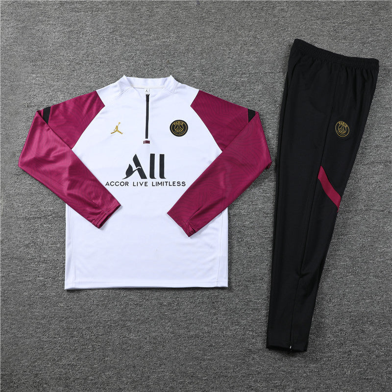 Air Jordan X PSG Burgundy/White Tracksuit