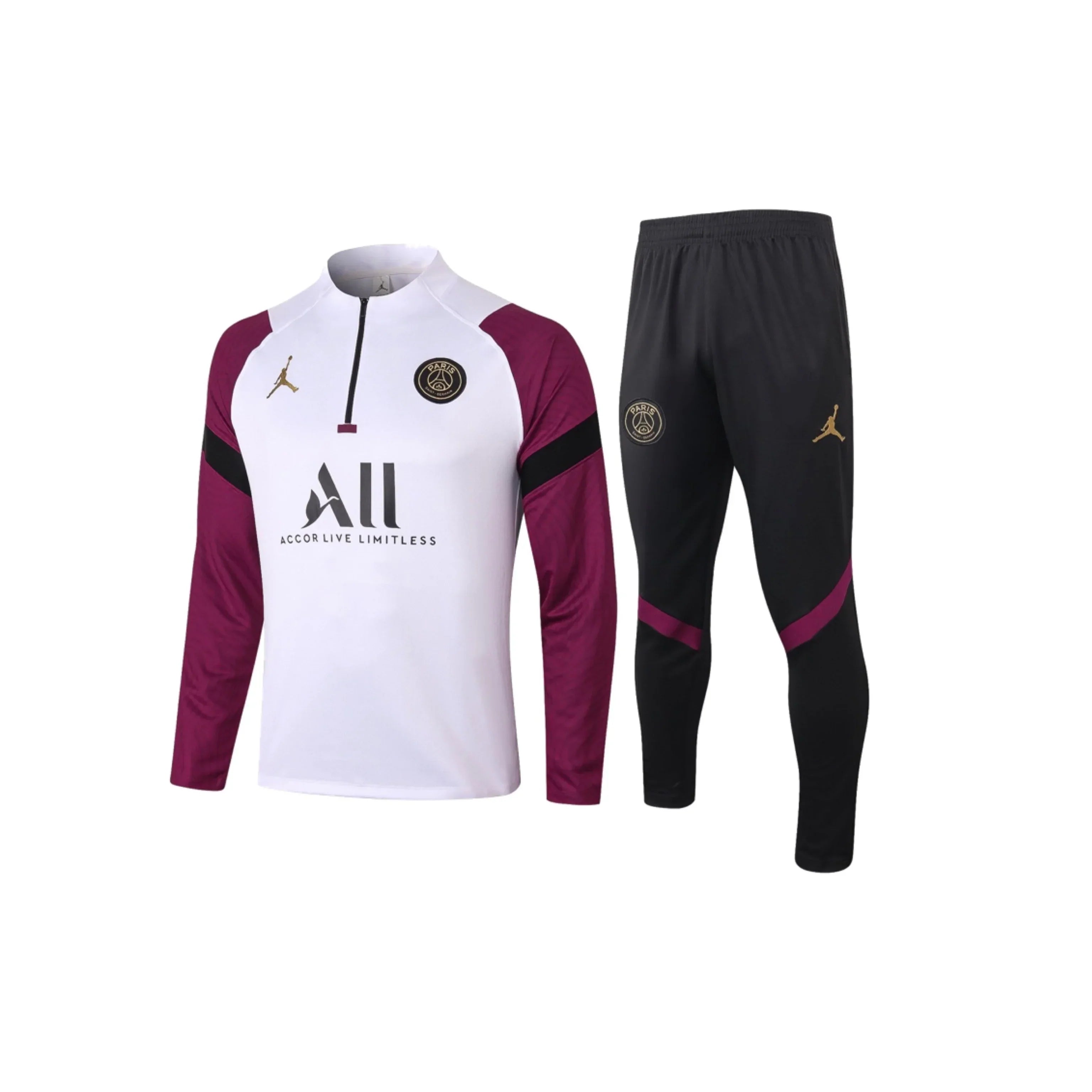 Air Jordan X PSG Burgundy/White Tracksuit