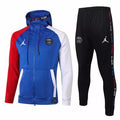 Jordan X PSG White and Blue Hooded Tracksuit