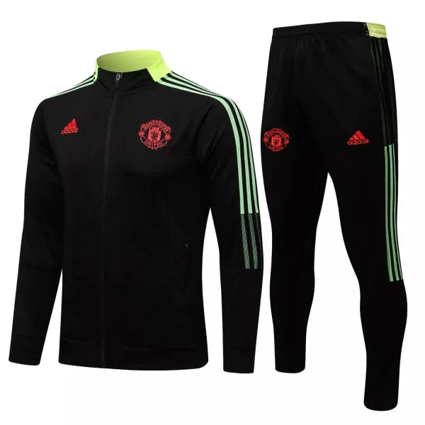 Manchester Utd Black Football Tracksuit